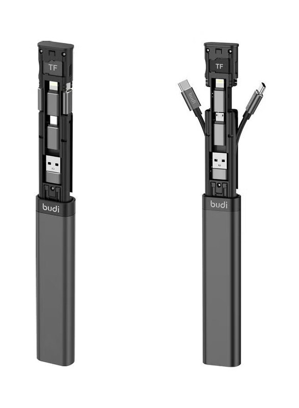 Budi 18cm 9-in-1 Multi-Functional Cable Stick, USB Type A to Multiple Types for Smartphones/Tablets, Black
Budi 18cm 9-in-1 Multi-Functional Cable Stick, USB Type A to Multiple Types for Smartphones/Tablets, Black