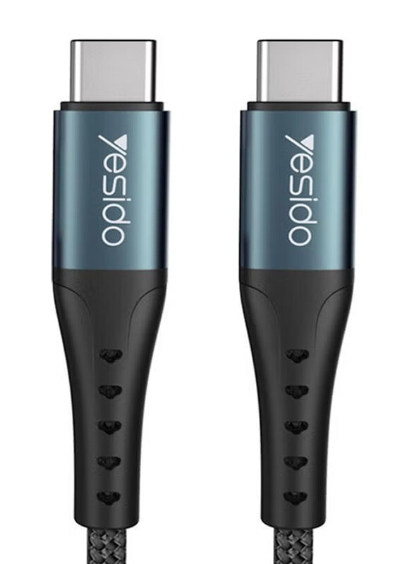Yesido 1.2-Meters USB Type-C Data Sync And Super Fast Charger Cable, USB Type-C to USB Type-C for Smartphones/Tablets, Black
Yesido 1.2-Meters USB Type-C Data Sync And Super Fast Charger Cable, USB Type-C to USB Type-C for Smartphones/Tablets, Black