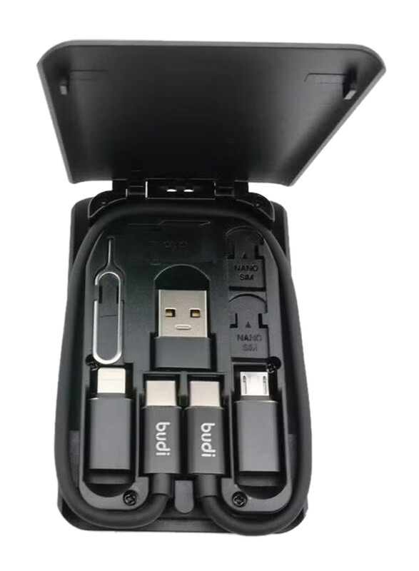 Budi 8cm Multiple Types Box, USB Type A to Multiple Types for Smartphones/Tablets, Black
Budi 8cm Multiple Types Box, USB Type A to Multiple Types for Smartphones/Tablets, Black
