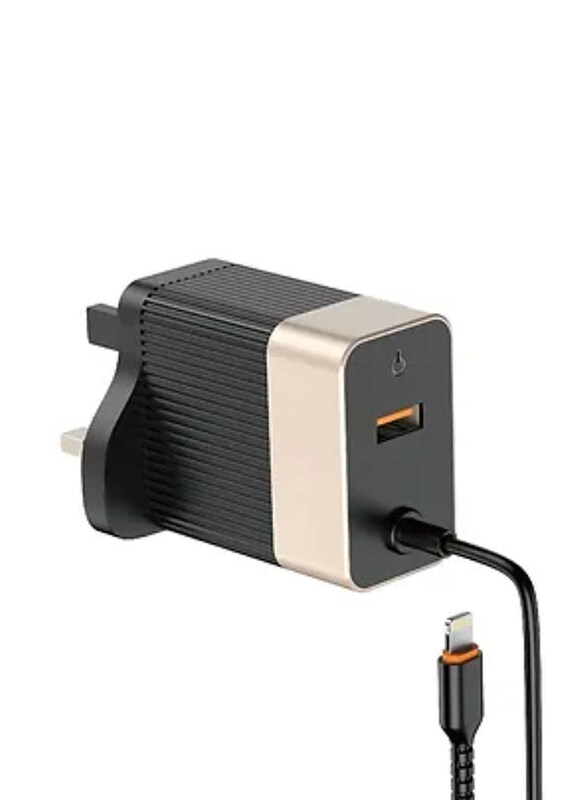 Digitplus Smart ID 20W Dual Super Fast Lightning and USB-A Super Fast Charger, Black
Digitplus Smart ID 20W Dual Super Fast Lightning and USB-A Super Fast Charger, Black