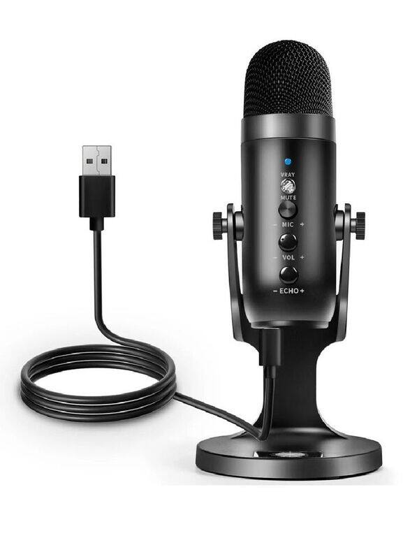 Universal Jmary Professional Condenser Desktop USB Recording and Live Microphone, MC-PW8, Black
Universal Jmary Professional Condenser Desktop USB Recording and Live Microphone, MC-PW8, Black