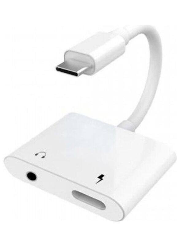 Earldom Plug and Play 2 in 1 Universal Type C To 3.5mm Headphone Jack & Charging Adapter, ET-OT45, White
Earldom Plug and Play 2 in 1 Universal Type C To 3.5mm Headphone Jack & Charging Adapter, ET-OT45, White