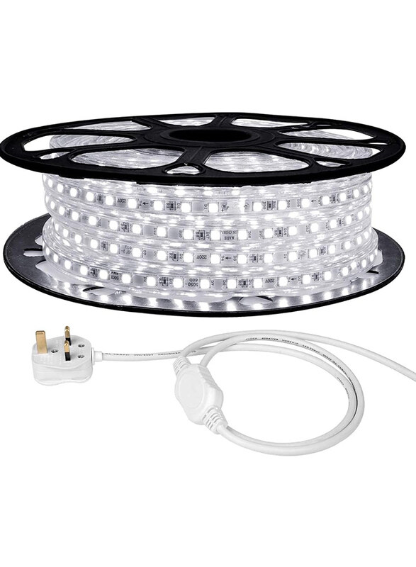 Hassan 25 Meter IP65 Waterproof Outdoor UK Plug Rope Light LED Strip, Daylight White
Hassan 25 Meter IP65 Waterproof Outdoor UK Plug Rope Light LED Strip, Daylight White