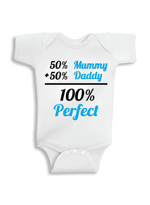 Twinkle Hands 50% Mummy 50% Daddy Bodysuit Onesie, 0-3 Months, Blue/White
Twinkle Hands 50% Mummy 50% Daddy Bodysuit Onesie, 0-3 Months, Blue/White