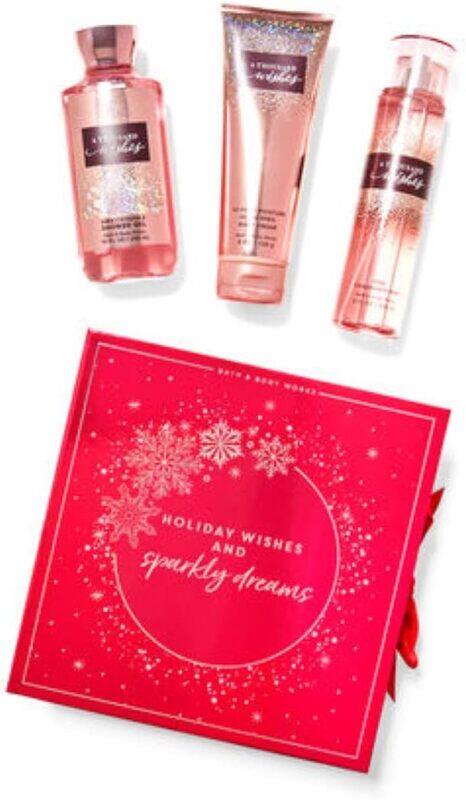 Bath & Body Works A Thousand Wishes Gift Set for Women Body Cream, Fine Fragrance Mist & Shower Gel, Set
Bath & Body Works A Thousand Wishes Gift Set for Women Body Cream, Fine Fragrance Mist & Shower Gel, Set