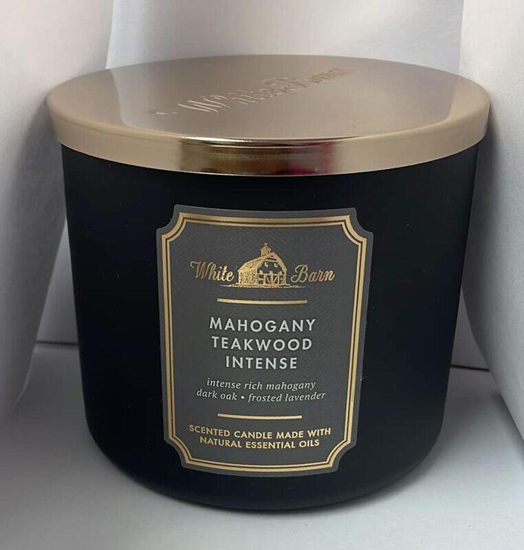 Bath & Body Works White Barn Mahogany Teakwood Intense 3-Wick Scented Candle, 14.5oz, Black
Bath & Body Works White Barn Mahogany Teakwood Intense 3-Wick Scented Candle, 14.5oz, Black