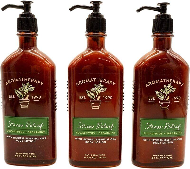 Bath & Body Works Aromatherapy Stress Relief Eucalyptus Spearmint Lotion, 3 Pieces
Bath & Body Works Aromatherapy Stress Relief Eucalyptus Spearmint Lotion, 3 Pieces