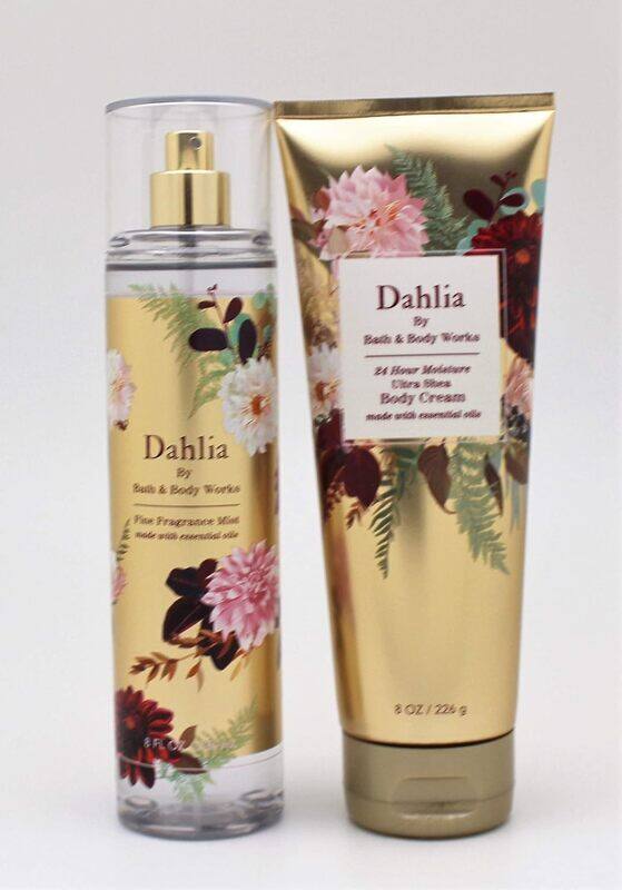 Bath & Body Works 2-Piece Dahlia Fall 2020 Gift Set for Women, 8oz Fine Fragrance Mist, 8oz Ultra Shea Body Cream
Bath & Body Works 2-Piece Dahlia Fall 2020 Gift Set for Women, 8oz Fine Fragrance Mist, 8oz Ultra Shea Body Cream
