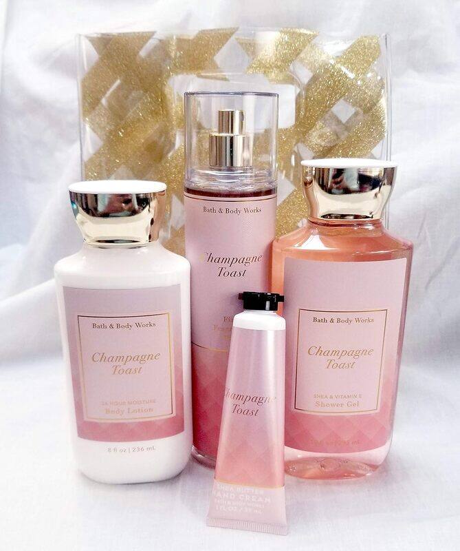 White Barn Candle Company Bath and Body Works 4-Piece Set Unisex Champagne Toast Body Care + Random Gift Bag with Fragrance Mist, Shower Gel, Lotion,
White Barn Candle Company Bath and Body Works 4-Piece Set Unisex Champagne Toast Body Care + Random Gift Bag with Fragrance Mist, Shower Gel, Lotion,