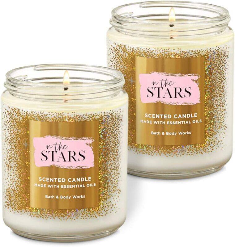 Bath & Body Works In The Stars Single Wick Scented Candle with Essential Oils, 2 x 7oz, Multicolour
Bath & Body Works In The Stars Single Wick Scented Candle with Essential Oils, 2 x 7oz, Multicolour