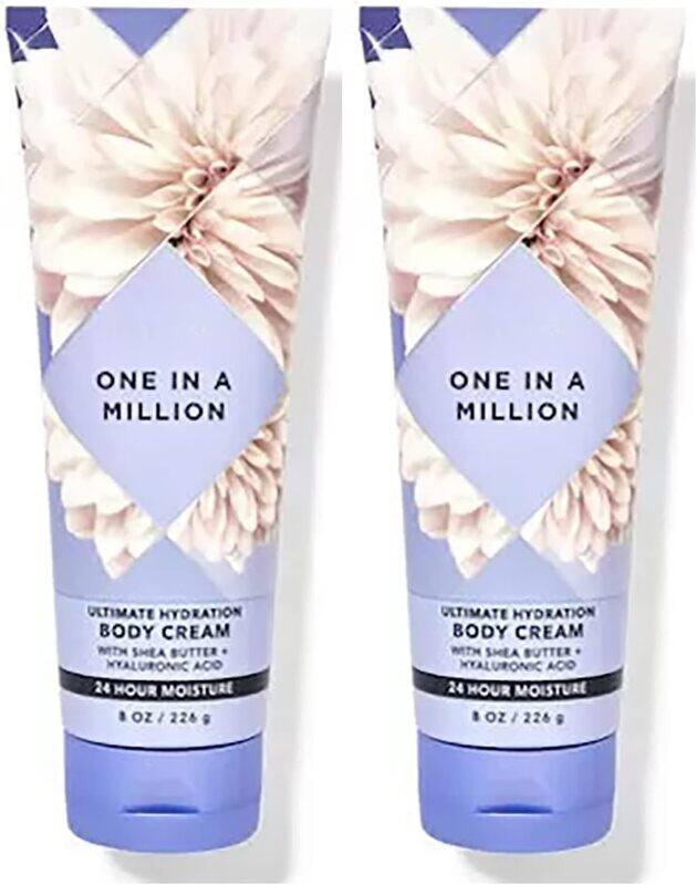 Bath & Body Works One In A Million Ultimate Hydration Body Cream for Women, 2 x 8oz
Bath & Body Works One In A Million Ultimate Hydration Body Cream for Women, 2 x 8oz