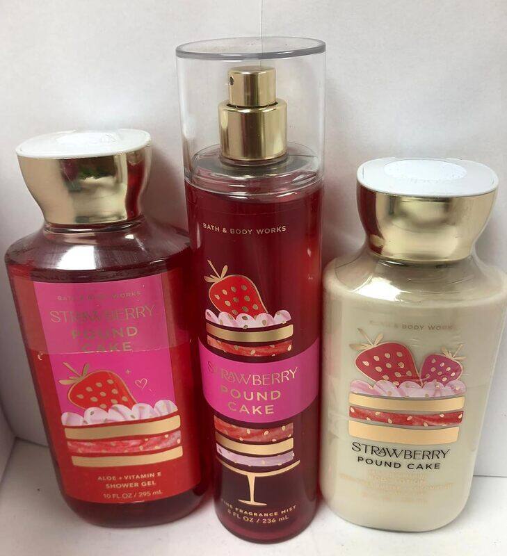 Bath & Body Works 3-Piece Set Unisex Strawberry Pound Cake, Daily Trio Fall 2020 Shower Gel & Fragrance Mist & Body Lotion
Bath & Body Works 3-Piece Set Unisex Strawberry Pound Cake, Daily Trio Fall 2020 Shower Gel & Fragrance Mist & Body Lotion