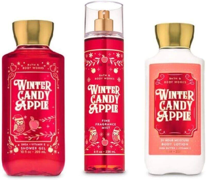 Bath & Body Works Winter Candy Apple Shower Gel & Fragrance Body Mist & Body Lotion Set
Bath & Body Works Winter Candy Apple Shower Gel & Fragrance Body Mist & Body Lotion Set