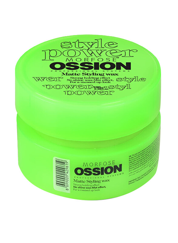 Morfose Ossion Professional System Style Power Matte Styling Hair Wax for All Hair Types, 100 ml
Morfose Ossion Professional System Style Power Matte Styling Hair Wax for All Hair Types, 100 ml