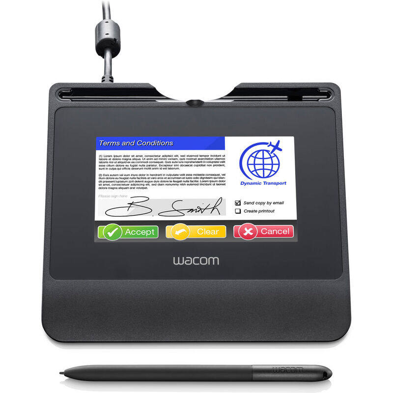 Universal Wacom 5-inch Color LCD Signature Pad with Professional Software and Remote Support, STU-540, Black
Universal Wacom 5-inch Color LCD Signature Pad with Professional Software and Remote Support, STU-540, Black