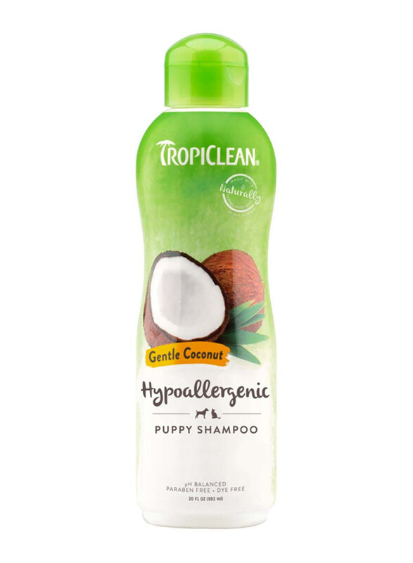 TropiClean Hypoallergenic Sensitive Skin Gentle Coconut Puppy Shampoo, 20oz, Green
TropiClean Hypoallergenic Sensitive Skin Gentle Coconut Puppy Shampoo, 20oz, Green