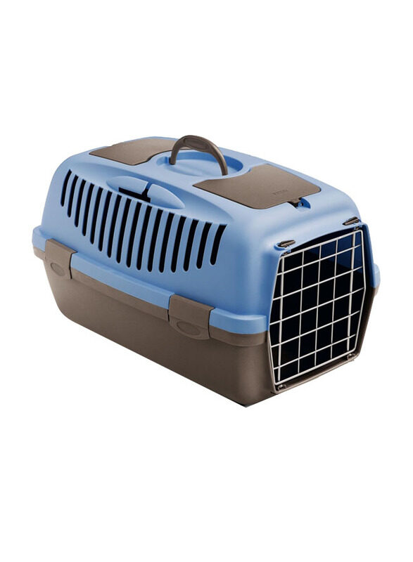 Pawsitiv Gulliver 2 Pet Carrier Crate with Metal Door, 55 x 34 x 31cm, Blue/Brown
Pawsitiv Gulliver 2 Pet Carrier Crate with Metal Door, 55 x 34 x 31cm, Blue/Brown