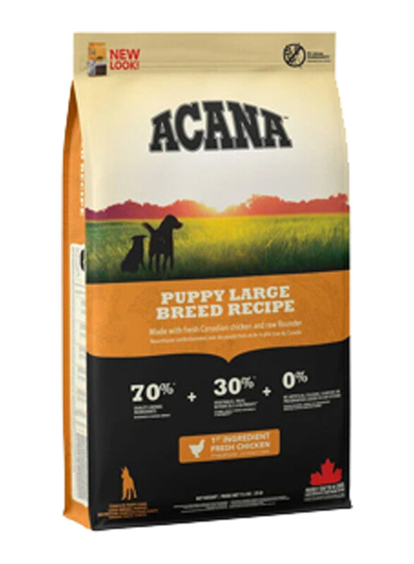 Acana Puppy Large Breed Made with Free Run Chicken Wild Flounder & Fraser Valley Greens Wet Dog Food, 11.4 Kg
Acana Puppy Large Breed Made with Free Run Chicken Wild Flounder & Fraser Valley Greens Wet Dog Food, 11.4 Kg
