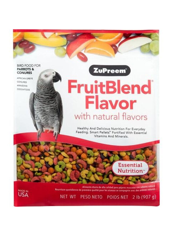 Zupreem Fruit Blend for African Greys Conures Amazons & Cockatoos Dry Bird Food, 907g
Zupreem Fruit Blend for African Greys Conures Amazons & Cockatoos Dry Bird Food, 907g
