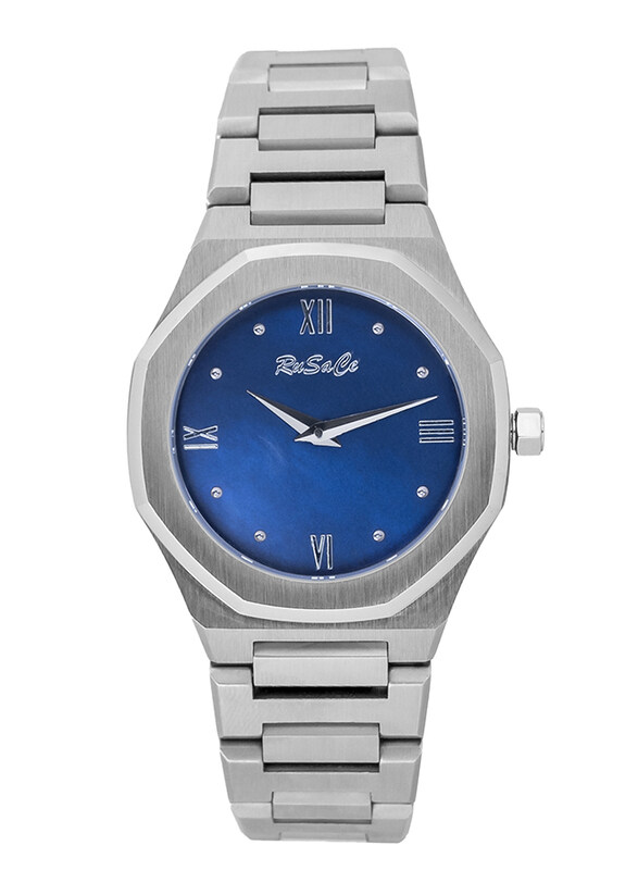 Rusace Analog Watch for Women with Stainless Steel Band, RSC-L70469-SMBL, Silver-Blue
Rusace Analog Watch for Women with Stainless Steel Band, RSC-L70469-SMBL, Silver-Blue