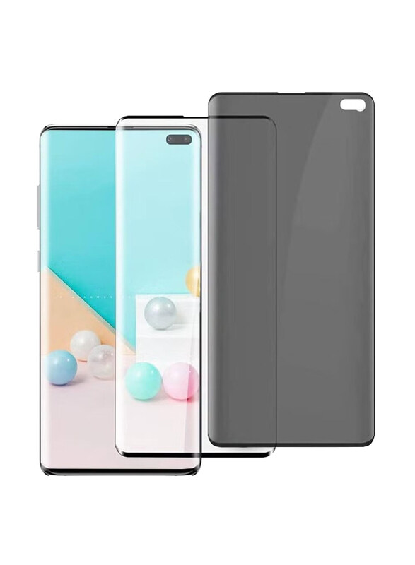 Generic Samsung Galaxy S10 Plus Privacy + 5D Tempered Glass Screen Protector, 2 Pieces, Clear/Grey
Generic Samsung Galaxy S10 Plus Privacy + 5D Tempered Glass Screen Protector, 2 Pieces, Clear/Grey