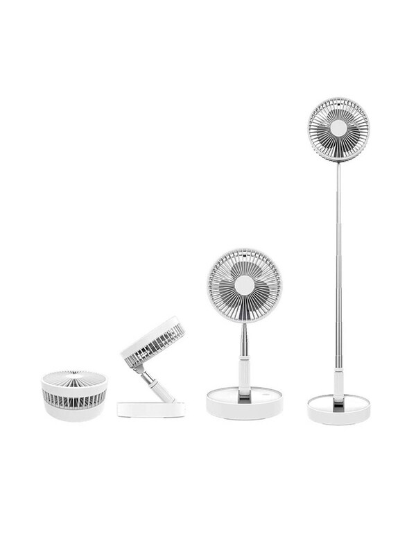 Generic Folding Retractable Floor Mini Desk & Standing Portable Travel Fan with USB Rechargeable Battery & Adjustable Height, White
Generic Folding Retractable Floor Mini Desk & Standing Portable Travel Fan with USB Rechargeable Battery & Adjustable Height, White