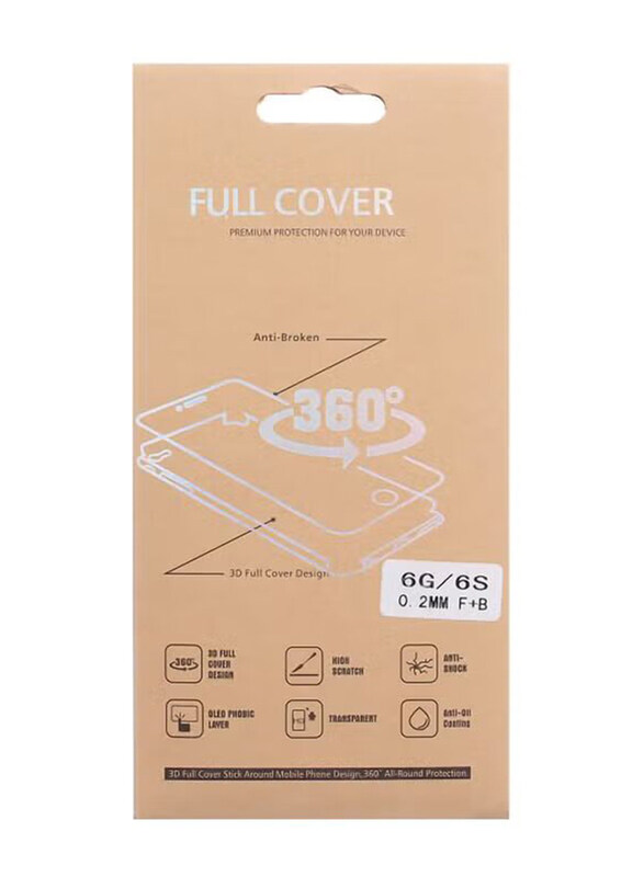 Generic Apple iPhone 6 360 Degree Full Body Front & Back Screen Protector, 2 Pieces, Clear
Generic Apple iPhone 6 360 Degree Full Body Front & Back Screen Protector, 2 Pieces, Clear