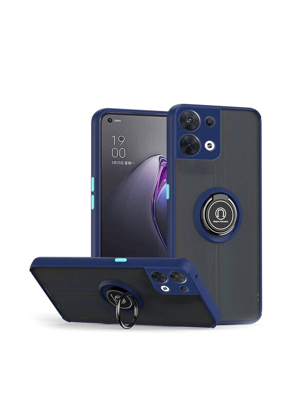 Generic Oppo Reno 8 Matte Silicone Hard Protection Back Cover Metal Finger Ring Holder Stand Mobile Phone Case Cover, Blue
Generic Oppo Reno 8 Matte Silicone Hard Protection Back Cover Metal Finger Ring Holder Stand Mobile Phone Case Cover, Blue