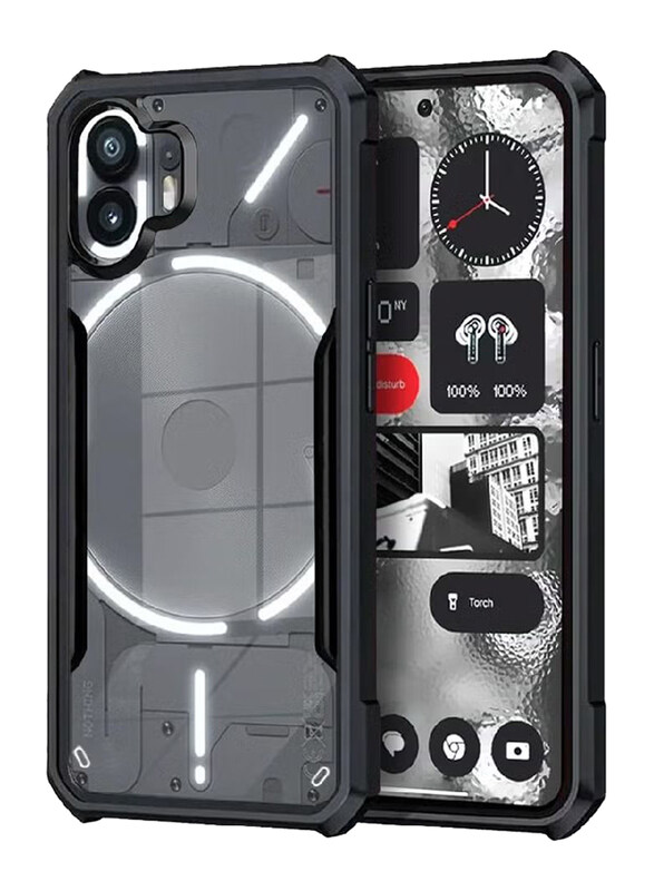 Olliwon Nothing Phone 2 Protective Anti-Scratch Shock Absorption Acrylic Back Mobile Phone Case Cover, Clear/Black
Olliwon Nothing Phone 2 Protective Anti-Scratch Shock Absorption Acrylic Back Mobile Phone Case Cover, Clear/Black