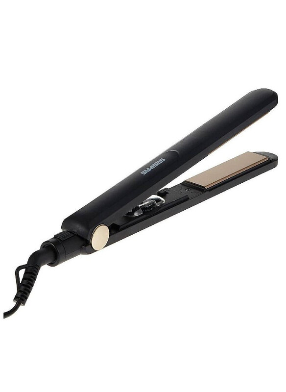 Geepas Easy Pro-Slim Ceramic Hair Straightener with LED Indicator, 360° Swivel Cord & Lockable Handle, Black
Geepas Easy Pro-Slim Ceramic Hair Straightener with LED Indicator, 360° Swivel Cord & Lockable Handle, Black