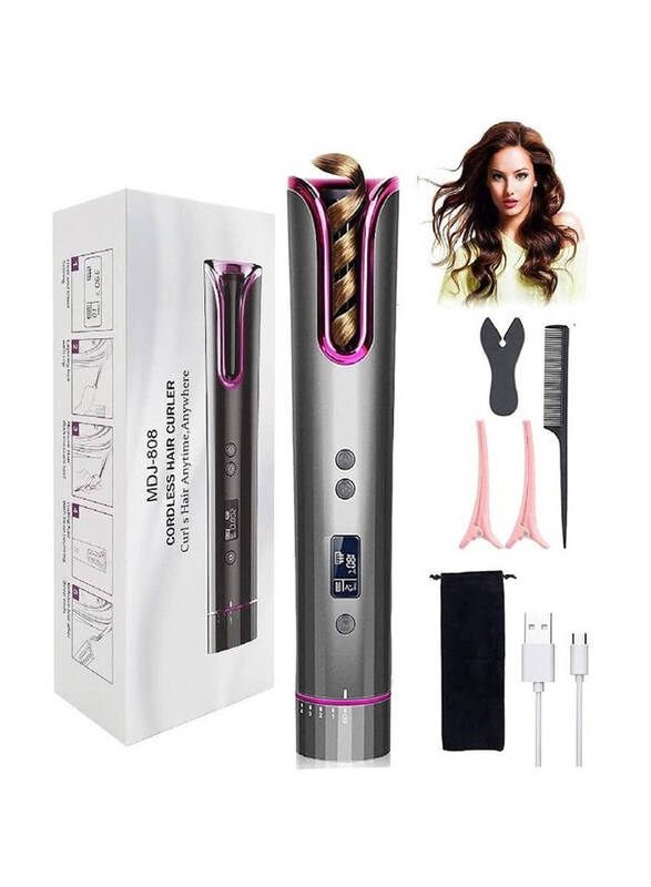 Generic Cordless Automatic Curling Iron with LCD Display and 4 Adjustable Temperature Portable USB Rechargeable, Blue/White
Generic Cordless Automatic Curling Iron with LCD Display and 4 Adjustable Temperature Portable USB Rechargeable, Blue/White
