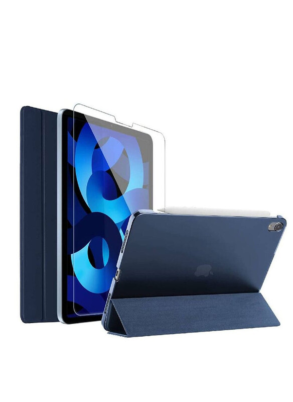 Generic Apple iPad Air 4 10.9 Inch 2020 Slim Fit Lightweight Smart Trifold Stand Tablet Case Cover with Tempered Glass Screen Protector, Blue
Generic Apple iPad Air 4 10.9 Inch 2020 Slim Fit Lightweight Smart Trifold Stand Tablet Case Cover with Tempered Glass Screen Protector, Blue