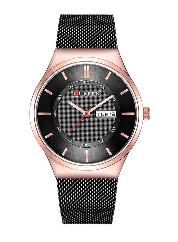 Curren Analog + Digital Wrist Watch for Men with Stainless Steel Band, Water Resistant, J3557RB-KM, Black
Curren Analog + Digital Wrist Watch for Men with Stainless Steel Band, Water Resistant, J3557RB-KM, Black
