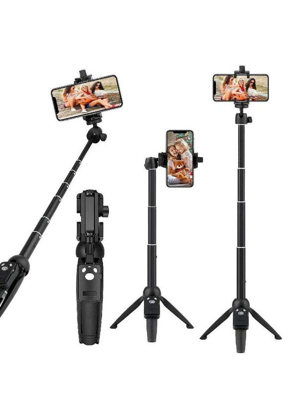 Generic Extendable Selfie Stick Tripod Phone Tripod with Wireless Remote Shutter for Apple iPhone Samsung Galaxy Huawei, Black
Generic Extendable Selfie Stick Tripod Phone Tripod with Wireless Remote Shutter for Apple iPhone Samsung Galaxy Huawei, Black