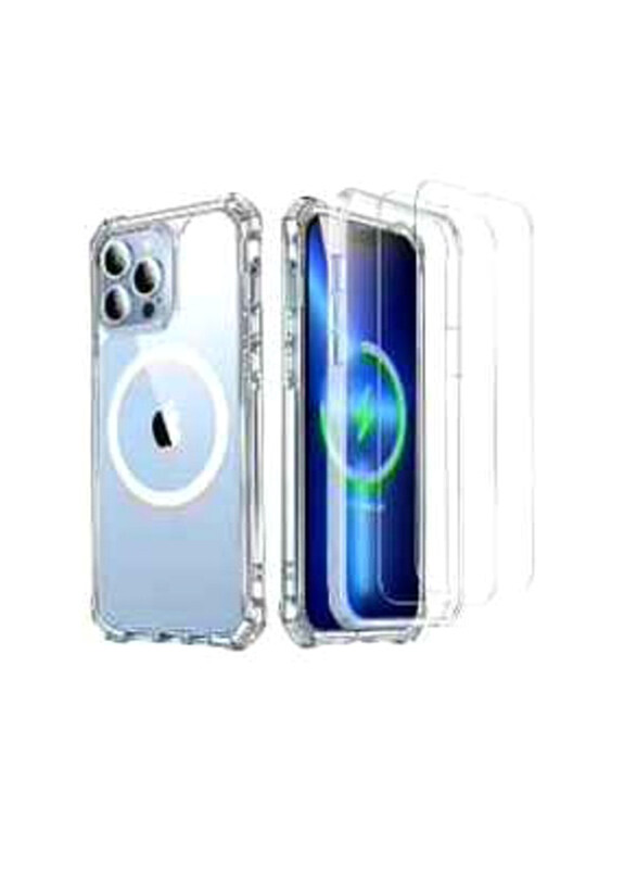 Generic Apple iPhone 13 Pro Max Full-Body Drop Protection Mag-Safe Mobile Phone Case Coer with 2 Tempered Glass Screen Protectors, Clear
Generic Apple iPhone 13 Pro Max Full-Body Drop Protection Mag-Safe Mobile Phone Case Coer with 2 Tempered Glass Screen Protectors, Clear