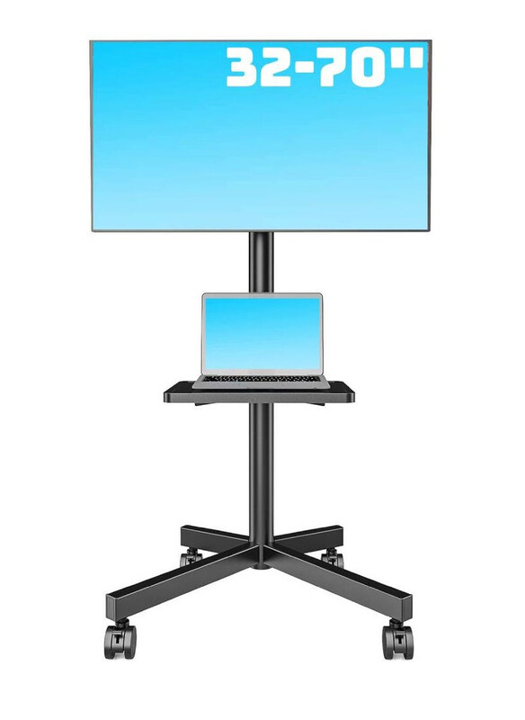 Generic Mobile TV Floor Stand With Rolling Casters And Shelf Compatible TV Mount Bracket for 32-70 Inch Displays, Black
Generic Mobile TV Floor Stand With Rolling Casters And Shelf Compatible TV Mount Bracket for 32-70 Inch Displays, Black