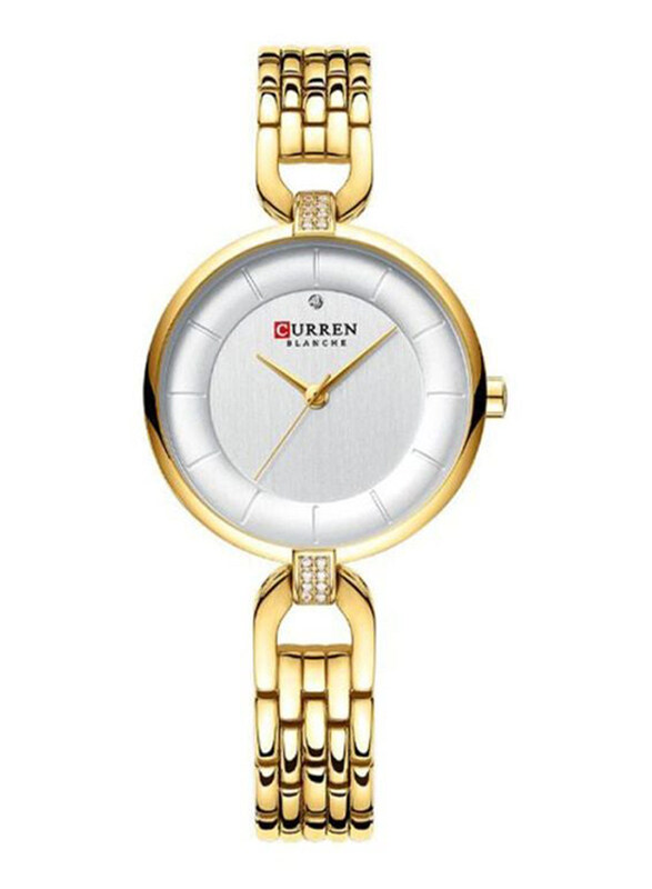 Curren Analog Watch for Women with Stainless Steel Band, Water Resistant, J4169GW-KM, Gold-White
Curren Analog Watch for Women with Stainless Steel Band, Water Resistant, J4169GW-KM, Gold-White