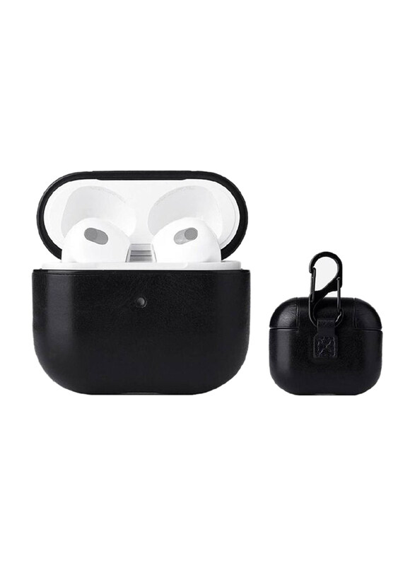 Gennext Leather Smooth Texture Protective Case Cover with Buckle for Apple AirPods 3, Black
Gennext Leather Smooth Texture Protective Case Cover with Buckle for Apple AirPods 3, Black