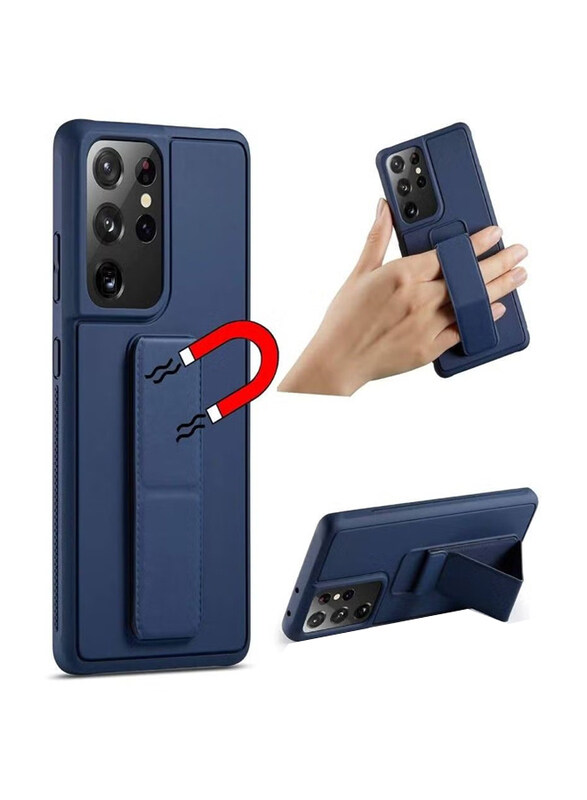 Generic Samsung Galaxy S21 Ultra Mobile Phone Case Cover with Magnetic Hand Grip Holder, Blue
Generic Samsung Galaxy S21 Ultra Mobile Phone Case Cover with Magnetic Hand Grip Holder, Blue