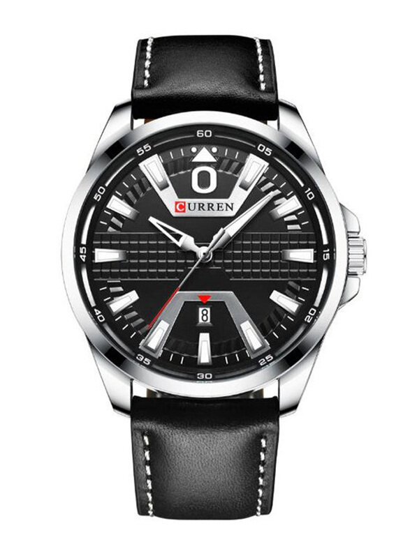 Curren Quartz Wrist Watch for Men with Leather Strap, Water Resistant, J4364S-B-KM, Black-Black
Curren Quartz Wrist Watch for Men with Leather Strap, Water Resistant, J4364S-B-KM, Black-Black