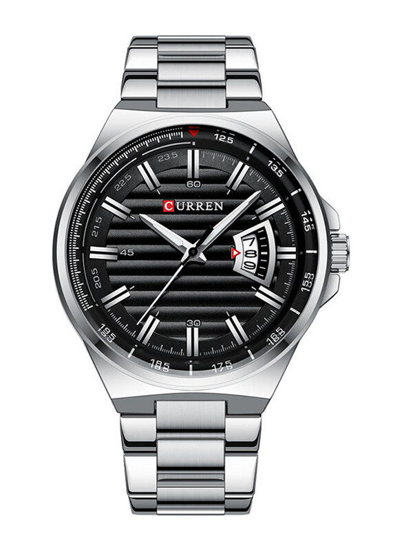 Curren Analog Watch for Men with Stainless Steel Band, Water Resistant, 8375, Silver-Black
Curren Analog Watch for Men with Stainless Steel Band, Water Resistant, 8375, Silver-Black