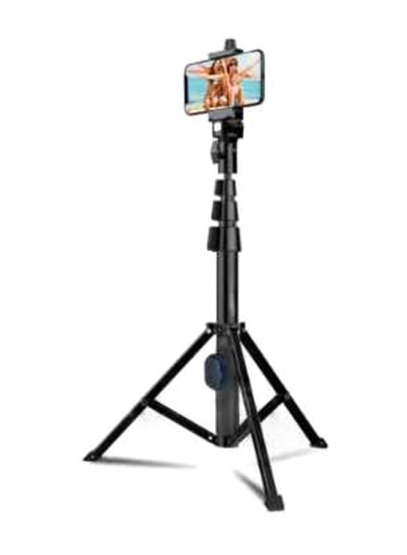 Generic Portable All-In-One Professional Heavy Duty Aluminium Bluetooth Remote Selfie Stick & Tripod, Black
Generic Portable All-In-One Professional Heavy Duty Aluminium Bluetooth Remote Selfie Stick & Tripod, Black
