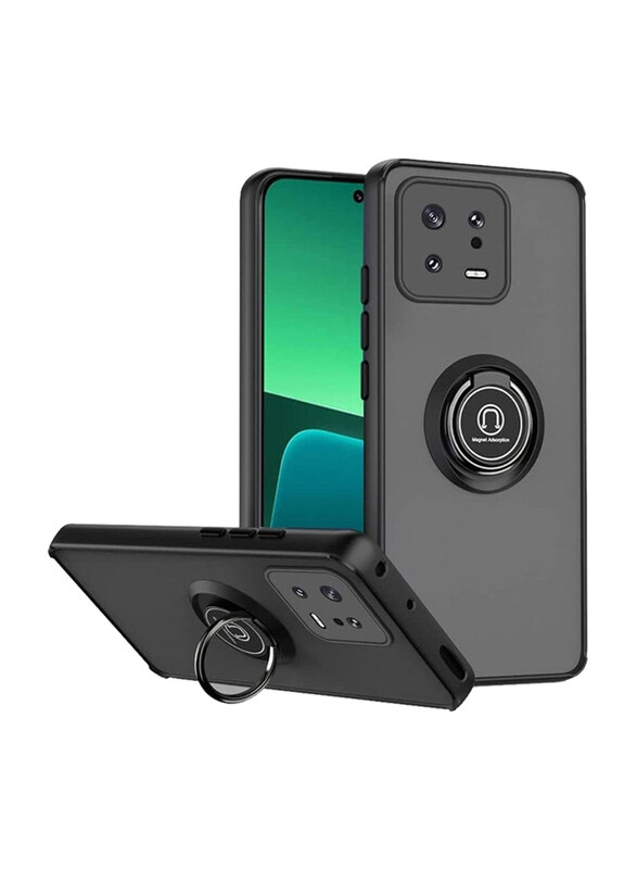 Olliwon Xiaomi Mi 13 Pro Protective Shockproof Metal Ring Holder Grip Kickstand Car Magnetic Mount Matte Mobile Phone Back Case Cover, Black
Olliwon Xiaomi Mi 13 Pro Protective Shockproof Metal Ring Holder Grip Kickstand Car Magnetic Mount Matte Mobile Phone Back Case Cover, Black