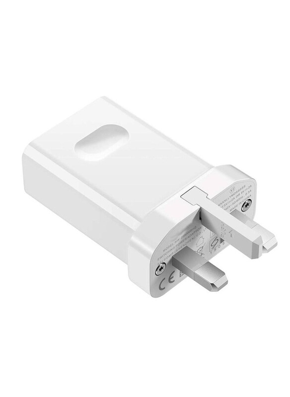 Generic UK Wall Charger, USB Type A to USB Type C Data & Fast Charge Cable, White
Generic UK Wall Charger, USB Type A to USB Type C Data & Fast Charge Cable, White