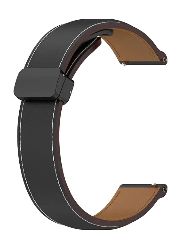 Perfii Genuine Cow Leather Watch Strap 22mm Folding Buckle Wristband For Huami Amazfit GTR 4/Amazfit GTR 4 Pro, Black
Perfii Genuine Cow Leather Watch Strap 22mm Folding Buckle Wristband For Huami Amazfit GTR 4/Amazfit GTR 4 Pro, Black