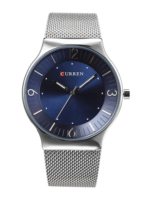 Curren Analog Watch for Women with Stainless Steel Band, Water Resistant, 2018081906, Silver-Blue
Curren Analog Watch for Women with Stainless Steel Band, Water Resistant, 2018081906, Silver-Blue