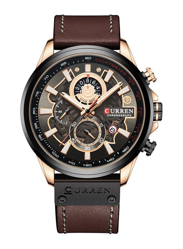 Curren Analog Watch for Men with Leather Band, Water Resistant and Chronograph, 8380, Brown-Black
Curren Analog Watch for Men with Leather Band, Water Resistant and Chronograph, 8380, Brown-Black