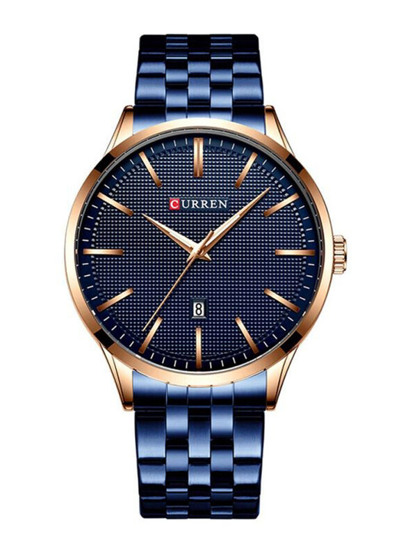 Curren Analog Watch for Men with Stainless Steel Band, Water Resistant, J4265BL-KM, Blue
Curren Analog Watch for Men with Stainless Steel Band, Water Resistant, J4265BL-KM, Blue