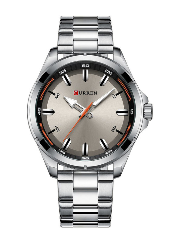 Curren Analog Watch for Men with Stainless Steel Band, Water Resistant, 8320, Silver
Curren Analog Watch for Men with Stainless Steel Band, Water Resistant, 8320, Silver