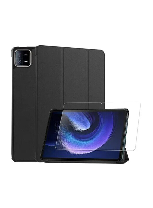 Dux Ducis Xiaomi Pad 6/6 Pro (2023) Premium PU Ultra Thin Smart Tablet Case Cover with Tempered Glass Screen Protector, Black
Dux Ducis Xiaomi Pad 6/6 Pro (2023) Premium PU Ultra Thin Smart Tablet Case Cover with Tempered Glass Screen Protector, Black
